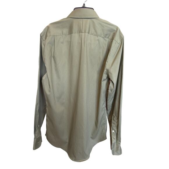 New ~ NORDSTROM ~ Trim Fit Non-iron Dress Shirt Size 16.5 (32/33) SUPIMA Cotton - Picture 3 of 5